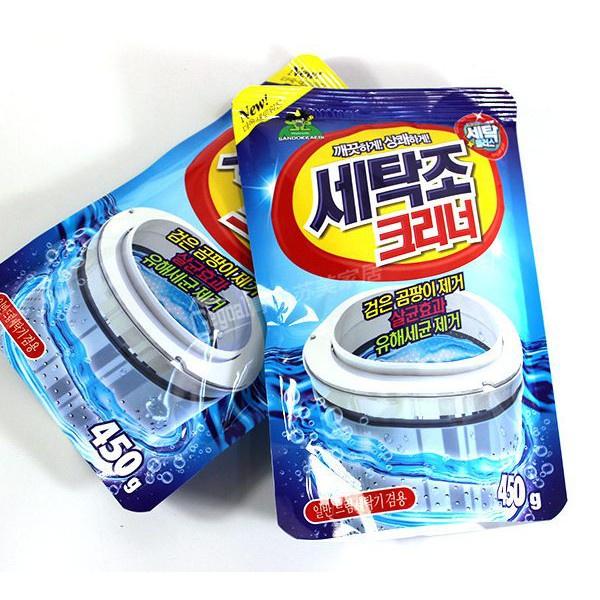 Bột Tẩy Lồng Vệ Sinh Máy Giặt Hàn Quốc, Giúp Tẩy Sạch Dễ Dàng Những Cặn Bẩn Lâu Năm, Mang Hiệu Quả Hoạt Động Tốt Hơn