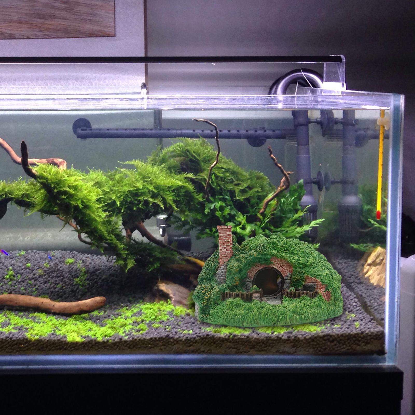 Aquarium Cave Cave Hideout for Amphibians Supplies Habitat Decor Hiding Cave