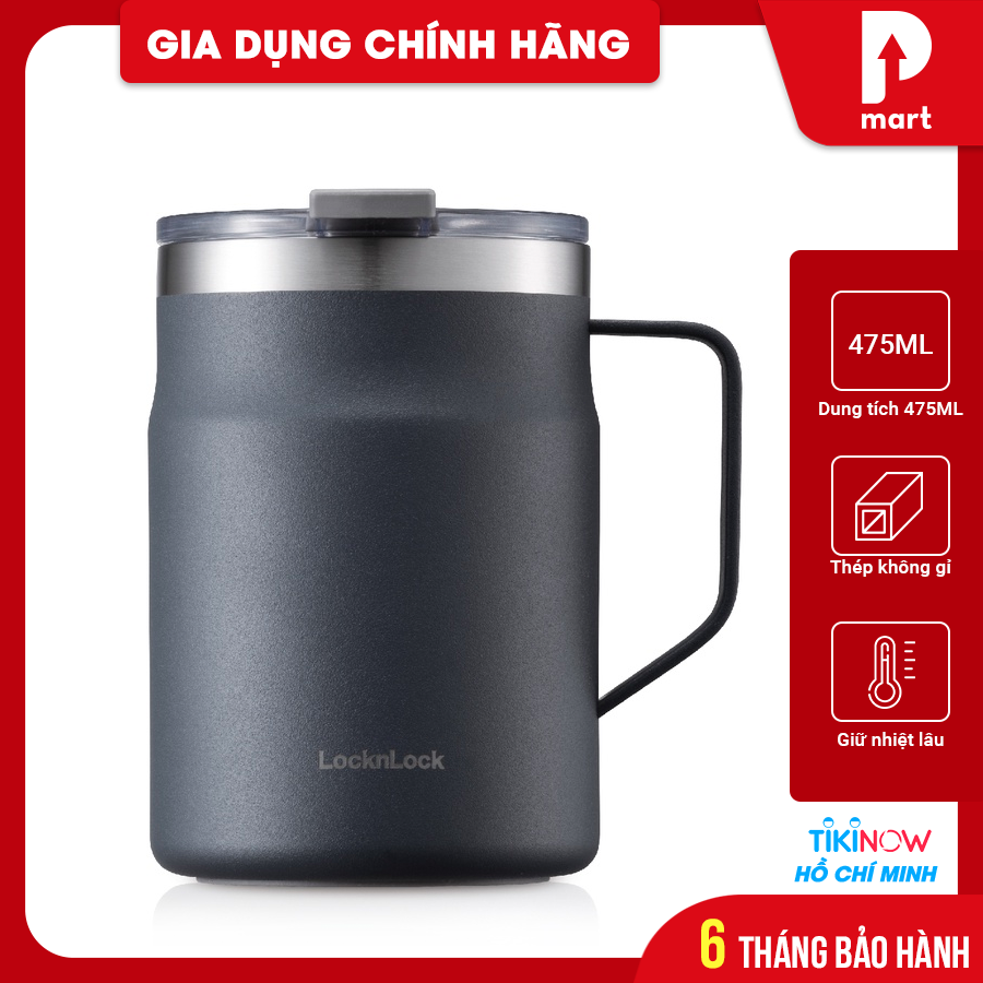 Ca nước giữ nhiệt LocknLock Metro Mug LHC4219NVY 475ml - Màu Navy