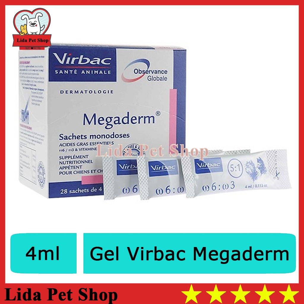 Gel Dinh Dưỡng Virbac Megaderm Giúp Mượt Lông, Da Và Giảm Ngứa Chó Mèo, Gói 4ml