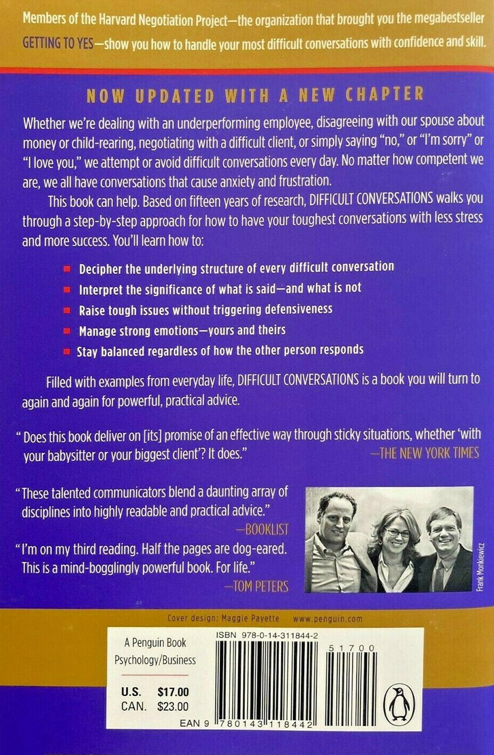 Difficult Conversations : How to Discuss What Matters Most (10th Anniversary Edition)