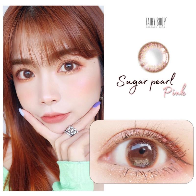 Kính Áp tròng Sugar Pearl pink 14.0mm FAIRY SHOP CONTACT LENS độ 0 - 6