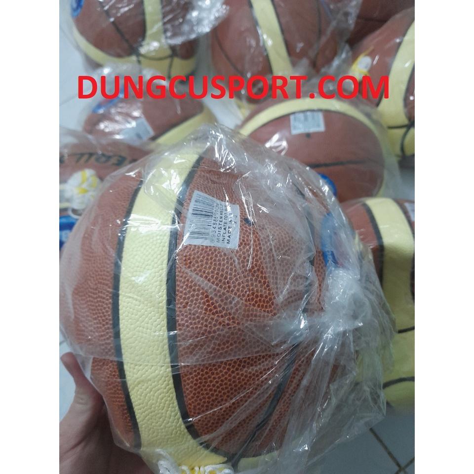 Quả bóng rổ Geru star Size 6 (B6) PU 2M Federation - Dán - Dungcusport tặng lưới + kim bơm