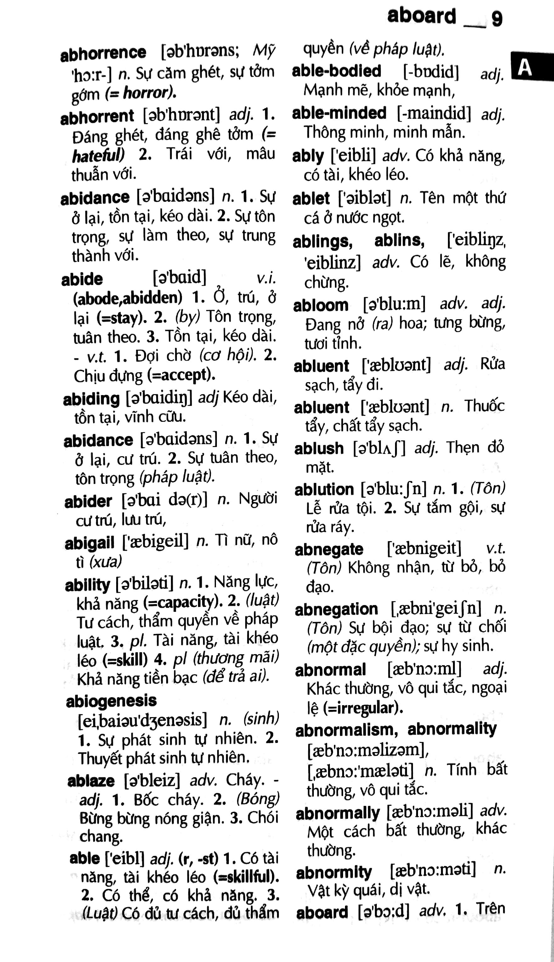 Từ Điển Anh-Việt 75.000 Mục Từ Và Định Nghĩa - Bìa Cứng - ảnh 6