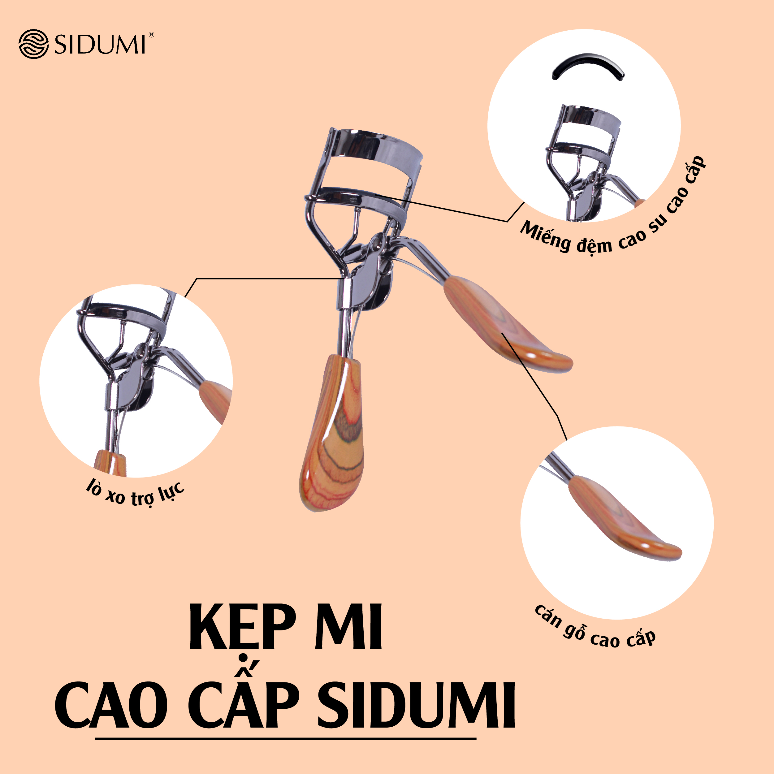 Hình ảnh Kẹp mi cao cấp Sidumi hộp - SDM KM198