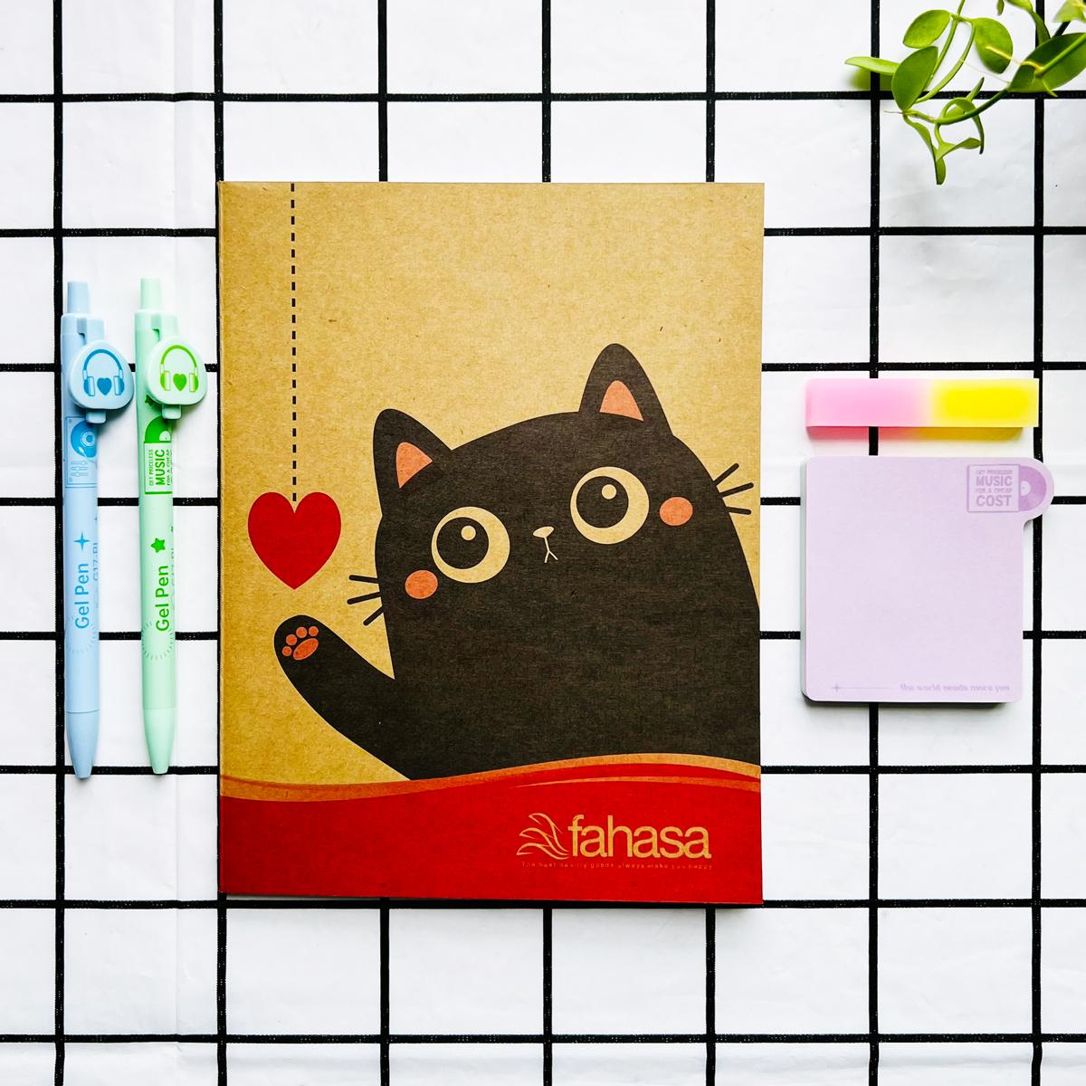 Combo 5 Tập Học Sinh Funny Cats 4 Ô Ly 100 Trang 100gsm - Fahasa 01 (Mẫu Màu Giao Ngẫu Nhiên)