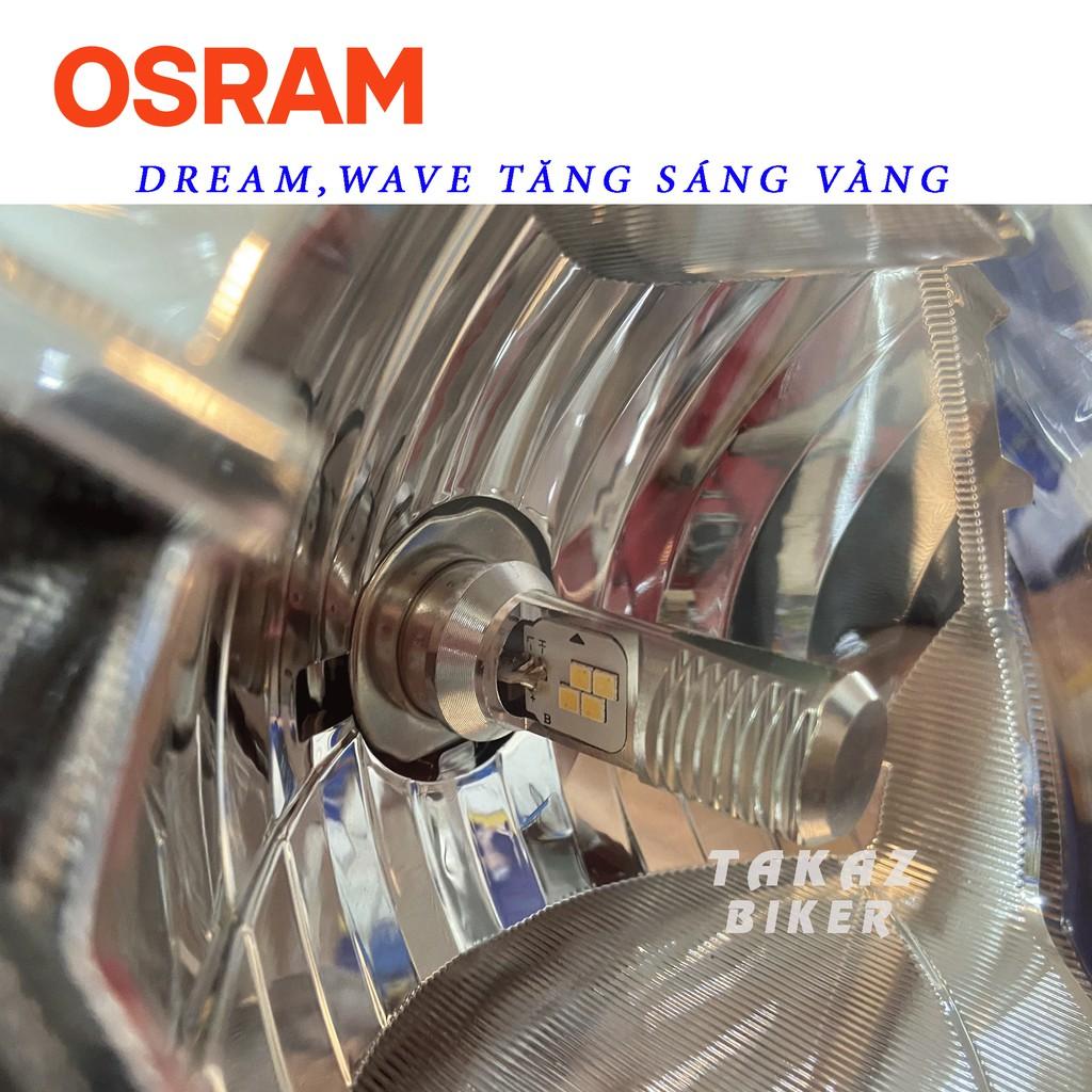 Bóng đèn LED OSRAM T19 Dream, Wave , Airblade xe thái tăng sáng màu vàng phá sương Cường độ màu 2700k Kelvin
