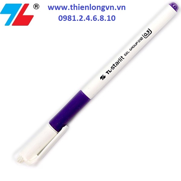 Combo 5 cây bút gel 0.5mm Thiên Long; GEL-012 mực tím