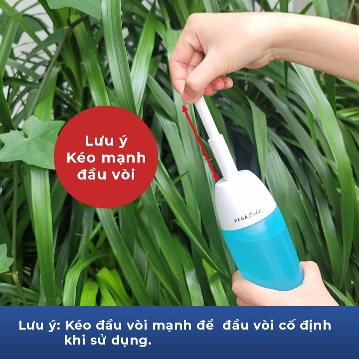 Bình xịt vệ sinh, Vòi rửa vệ sinh cầm tay PEGA Bidet P100 400ml, dành cho rửa vệ sinh em bé, người già, người đi du lịch