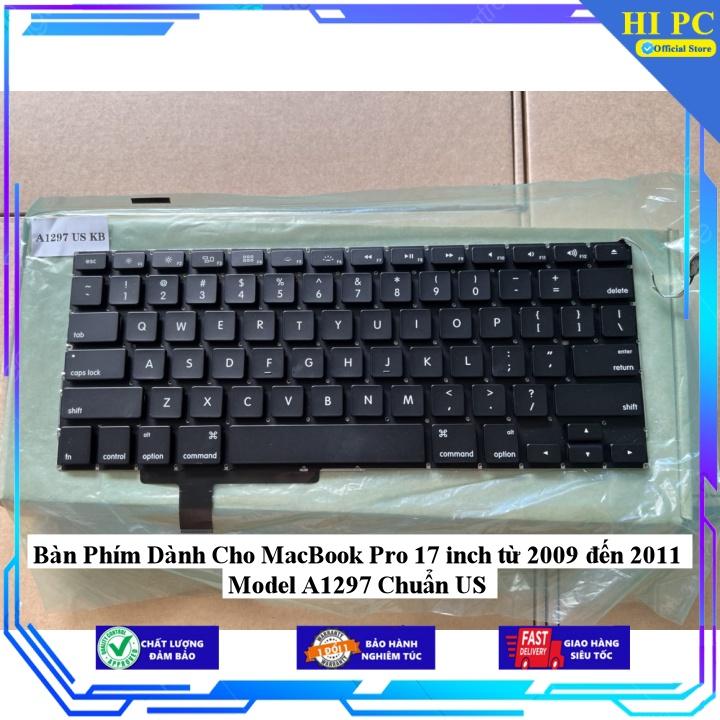 Bàn Phím Dành Cho MacBook Pro 17 inch từ 2009 đến 2011 Model A1297 Chuẩn US - Hàng Nhập Khẩu