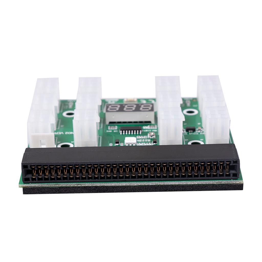 12V 12 Breakout Board and 6 Pin to 6+2 pin Cables, Server Power Supply Breakout Board adapters for Miner Ethereum Mining