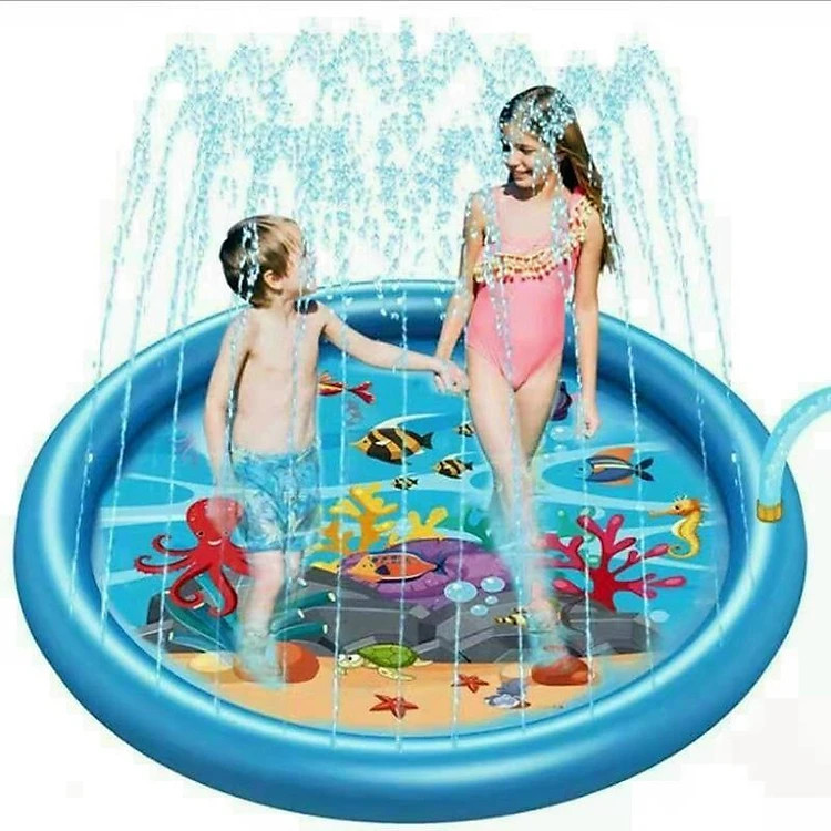 Thảm chơi phun nước cho bé - Tấm nệm phun nước 1.7m ,Phao phun nước với vật liệu chất lượng Tốt - PaKaSa