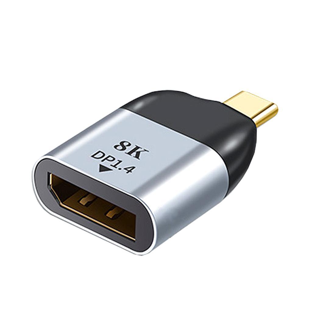 Type C USB C Male to DisplayPort Adapter Converter 8K 60Hz for MacBook Pro