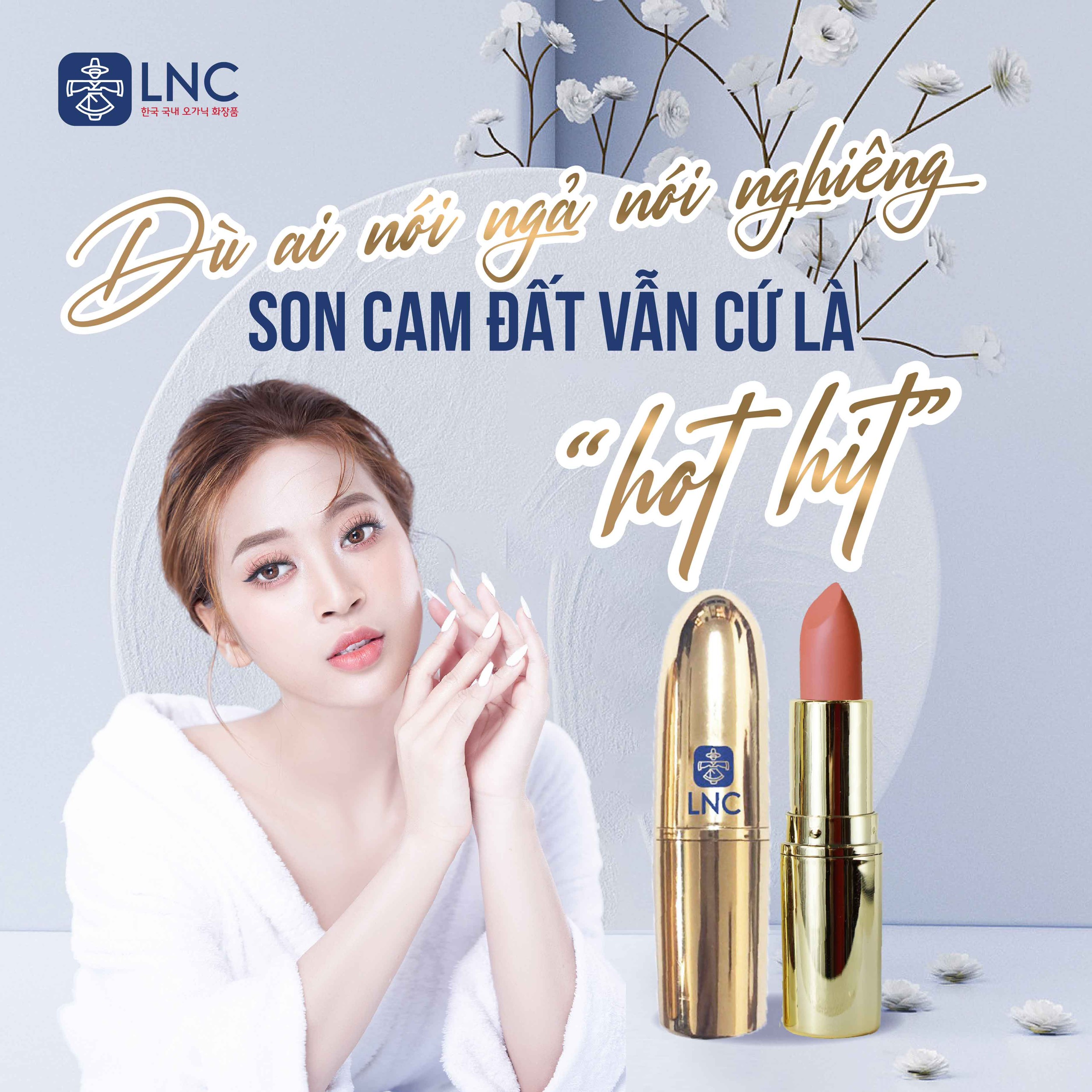 Son Organic không chì LNC Hàn Quốc màu Cam đất ánh đỏ (LNC EARTH ORANGE LIPSTICK 03.EARTH ORGANGE)