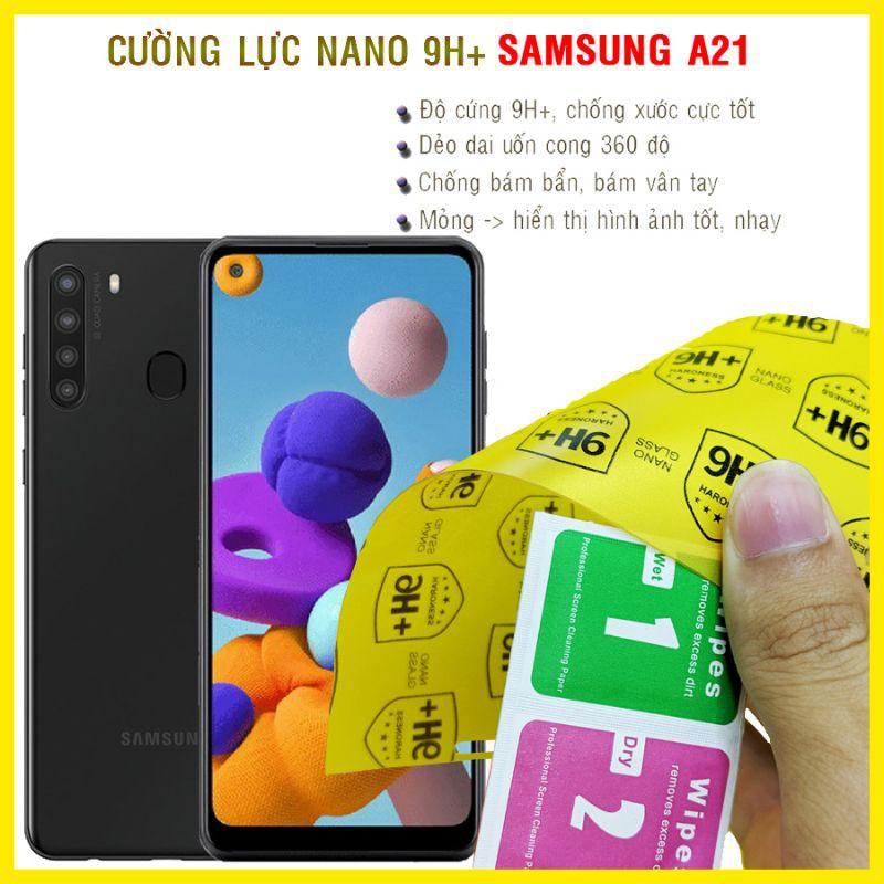 Dán cường lực dẻo nano dành cho  Samsung A21