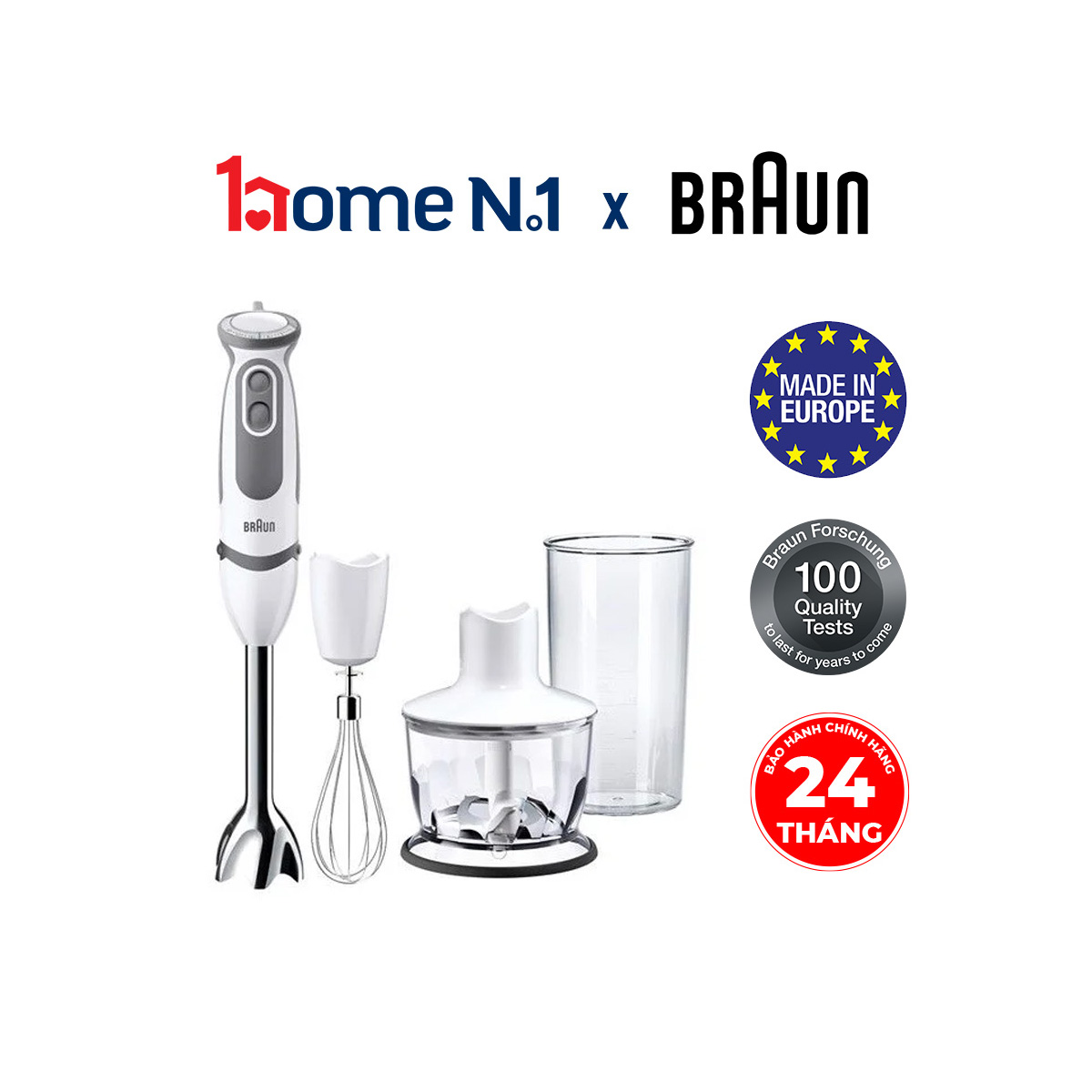 Máy xay cầm tay Braun MQ5235 - Hàng Chính Hãng