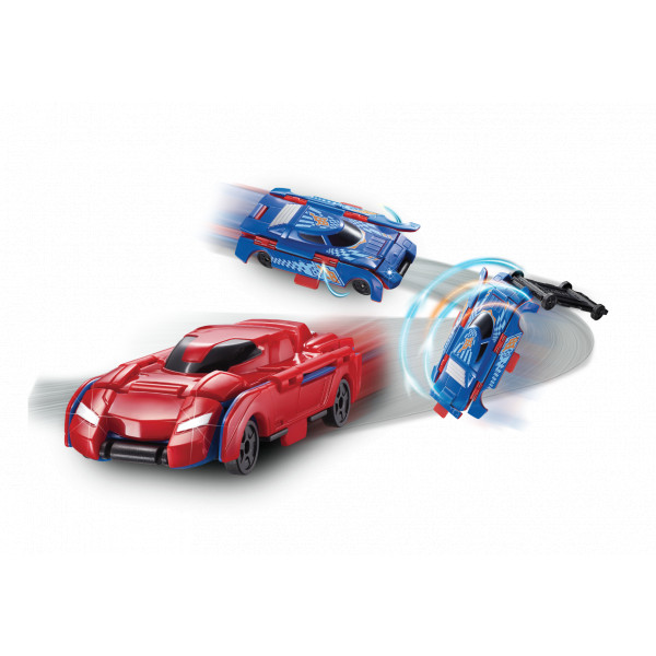 Đồ chơi VECTO Transracers - Siêu xe xanh dương biến hình siêu xe đỏ VN463875B-3