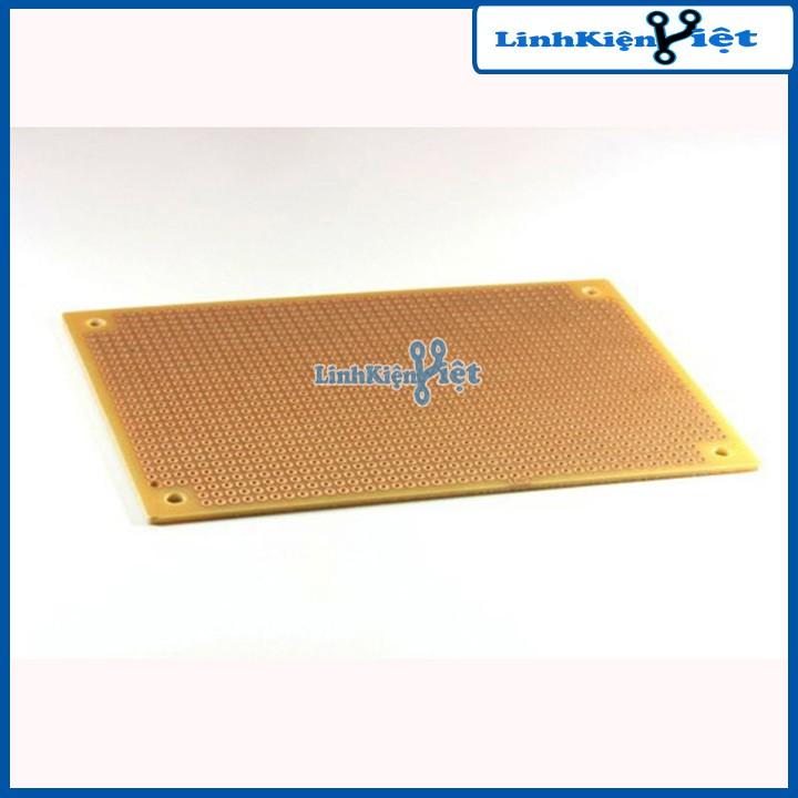 Phíp Đồng Lỗ - Bảng Mạch Đục Lỗ Sẵn PCB Nâu - Kích Thước 18x30cm