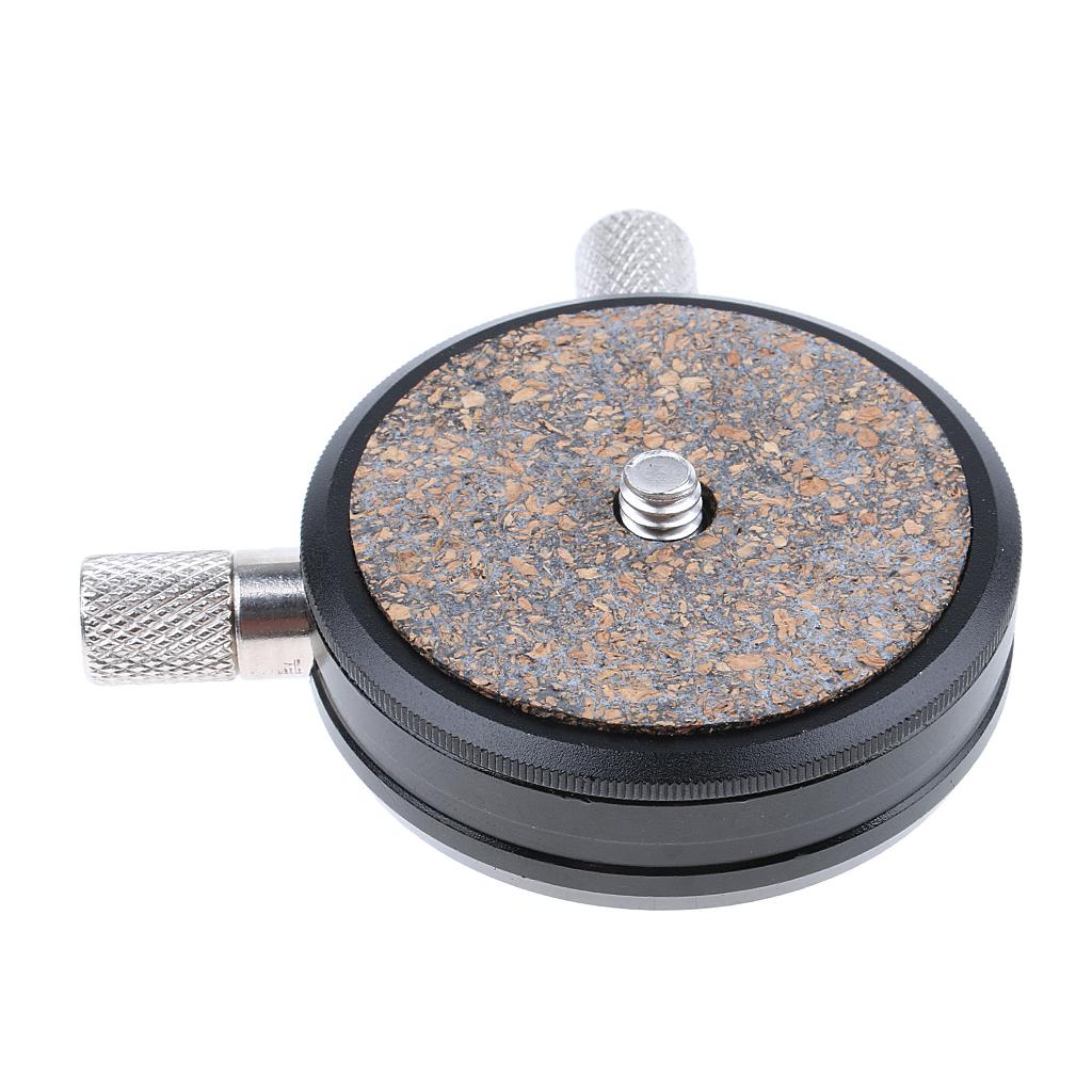 Tripod Pan Tilt Quick Release Plate Adapter DSLR Camera Mounting Platform 1/4" Screw for Flash Hot Shoe