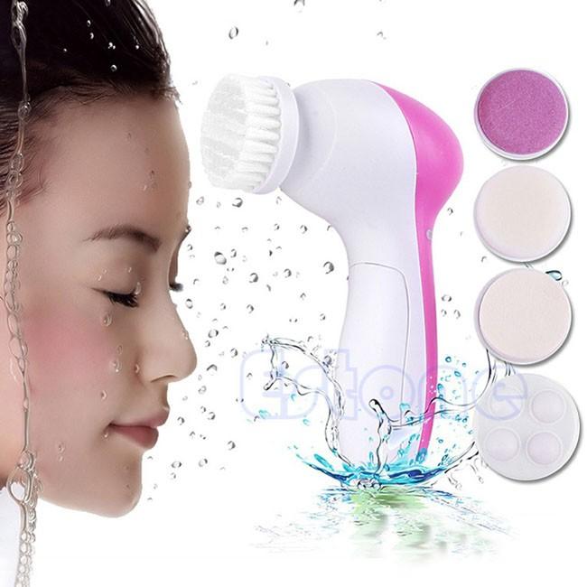 Máy rửa mặt 5 in 1, massage 5in1