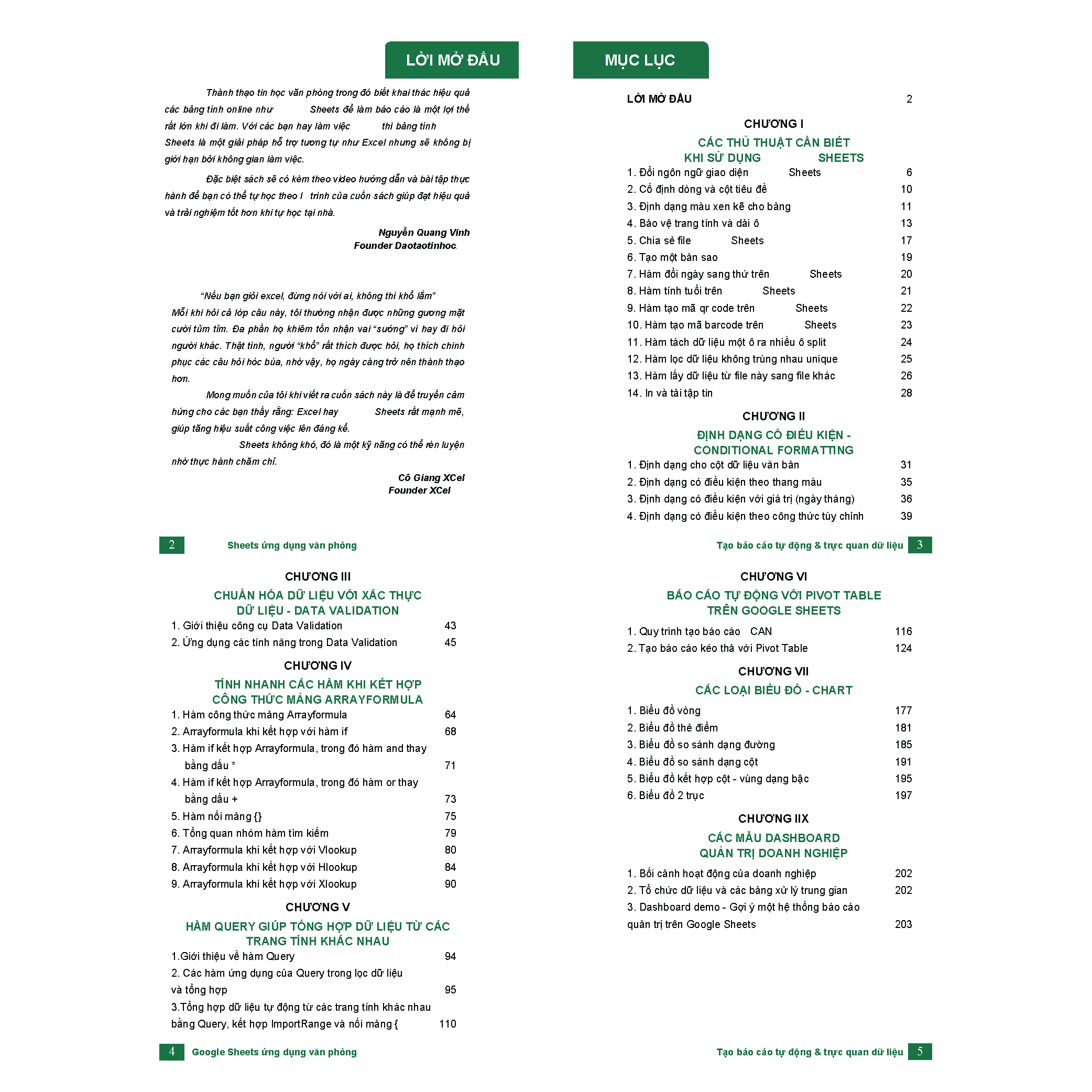[MỚI] Sách Google Sheets Ứng Dụng Văn Phòng Tạo Báo Cáo Tự Động Và Trực Quan Hóa Dữ Liệu Có Kèm Video Khoá Học