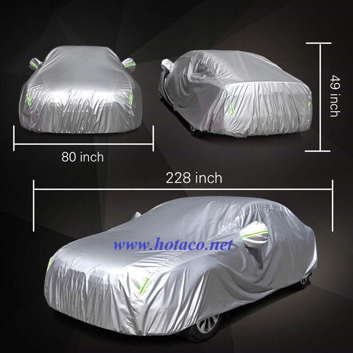 Bạt phủ ô tô, áo trùm xe, bạt che nắng mưa VẢI DÙ dùng riêng cho xe SUZUKI XL7