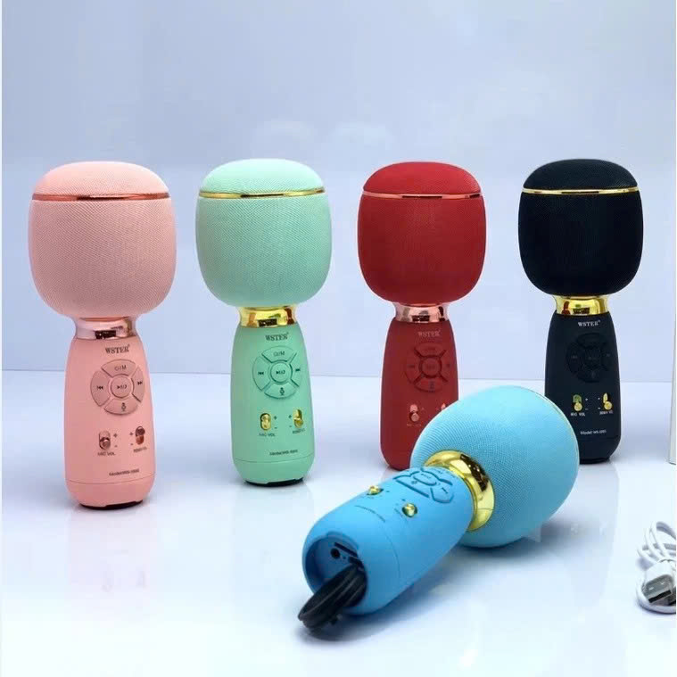 Micro Karaoke kèm loa Bluetooth MÀU ĐEN - Hàng chính hãng