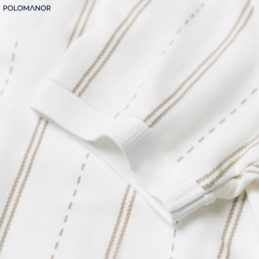 Áo Polo nam cổ bẻ ROSS vải cá sấu cotton CMC, nam tính, thanh lịch, sang trọng - POLOMANOR