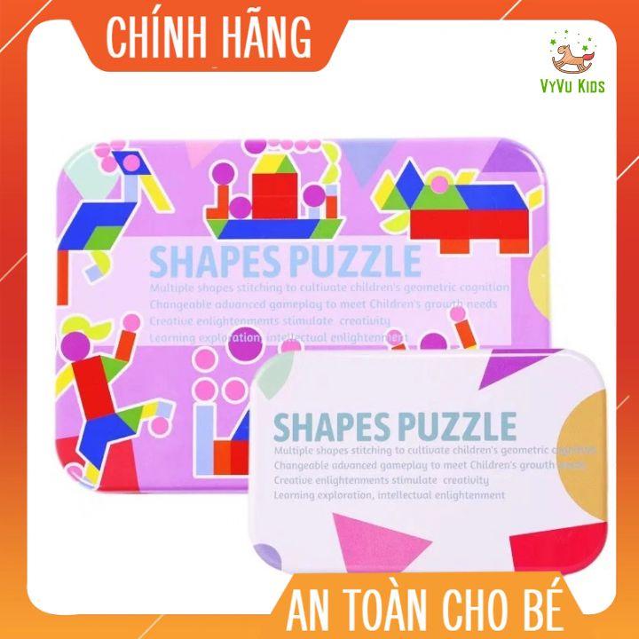 Bộ ghép hình con vật bằng gỗ ĐỒ CHƠI GIÁO DỤC️ giúp trẻ kích thích sáng tạo