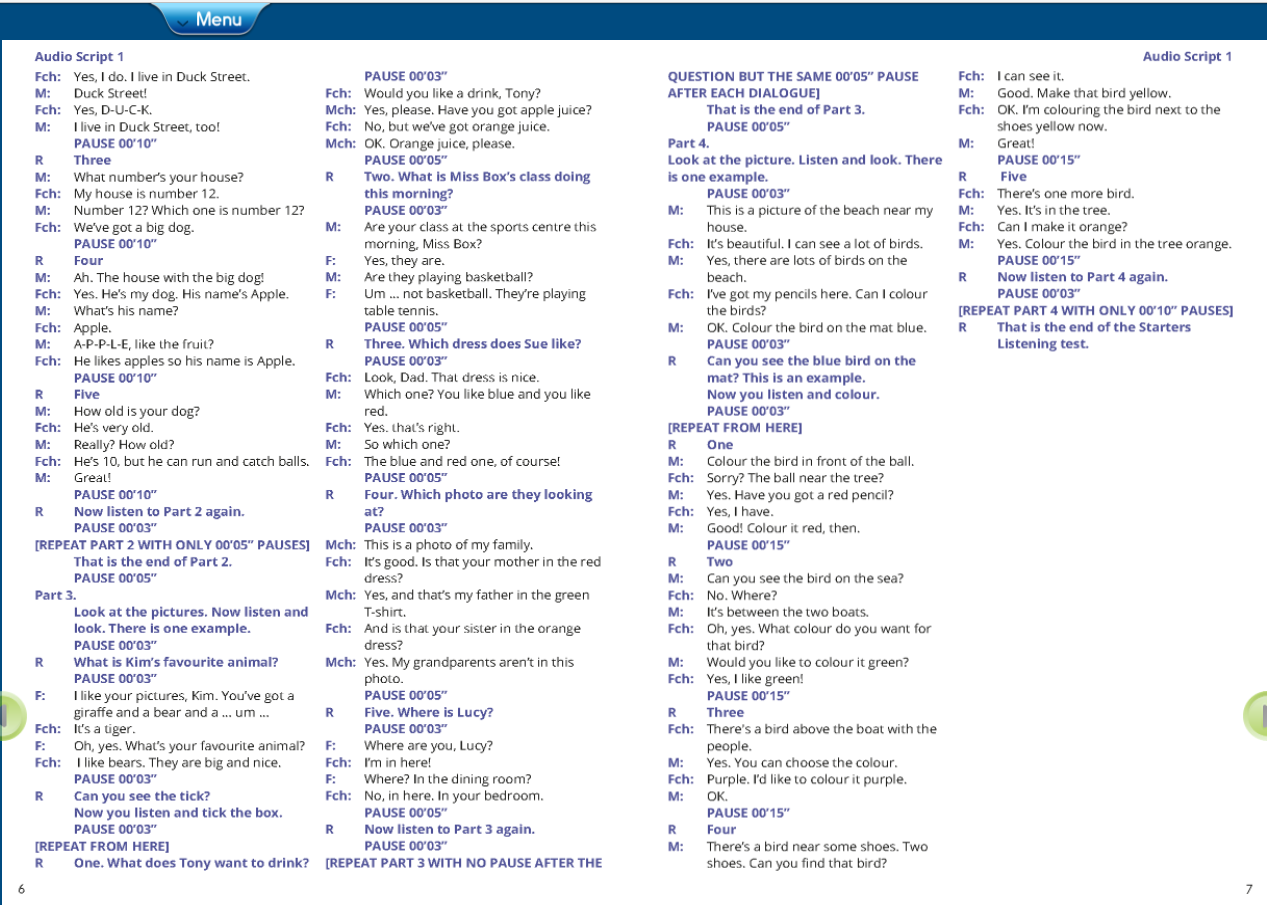 CYLET Practice Tests Pre A1 Starters Sách giáo viên điện tử