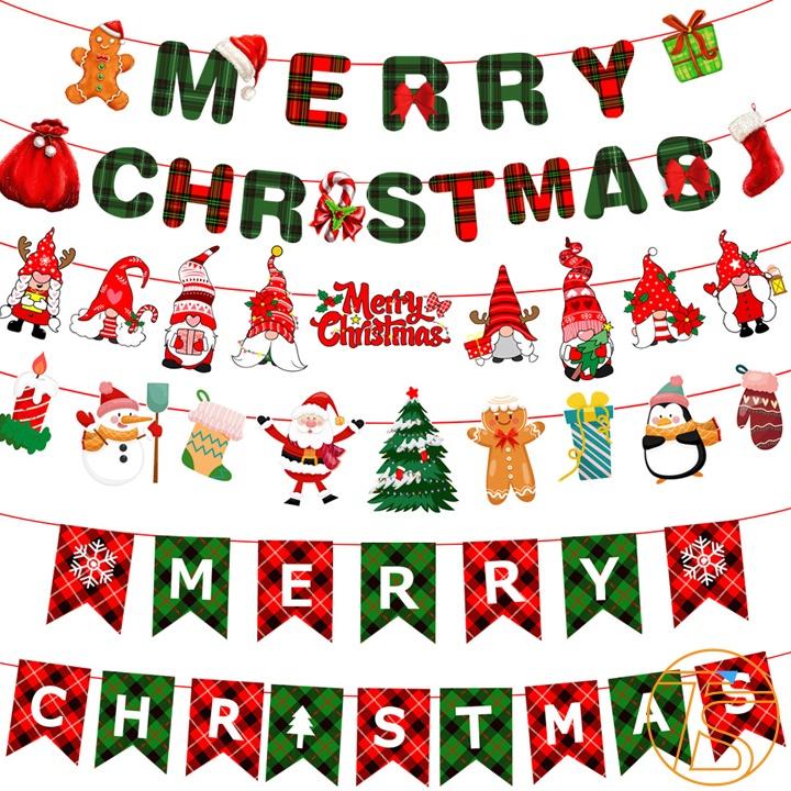 Bộ Chữ Treo Trang Trí Noel Merry Christmas Với Nhiều Mẫu Cho Dịp Giáng Sinh Chúc Mừng Năm Mới, Tết 2024 Kèm Dây Treo