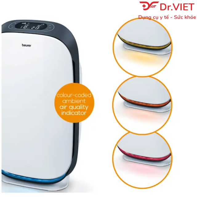 Máy lọc không khí Beurer LR500 Hàng chính hãng- Công nghệ hiện đại HEPA với khả năng lọc bụi vi khuẩn đến 99%, bảo hành 24