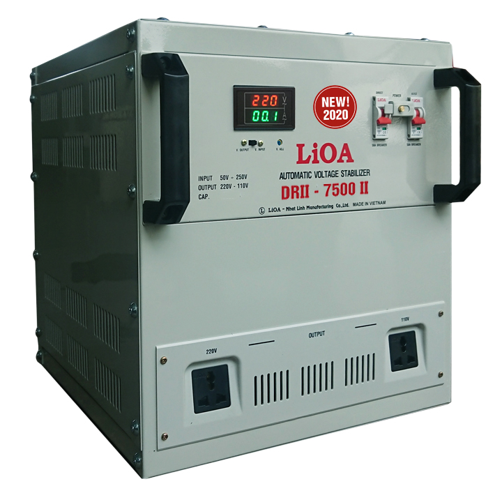 Ổn áp 1 pha LiOA DRII-7500 II NEW2020