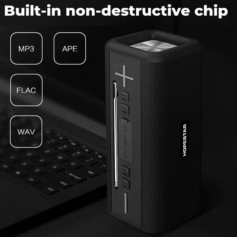 Hopestar T9 loa bluetooth di động Cột công suất cao Subwa-loa siêu trầm ngoài Color: Gray