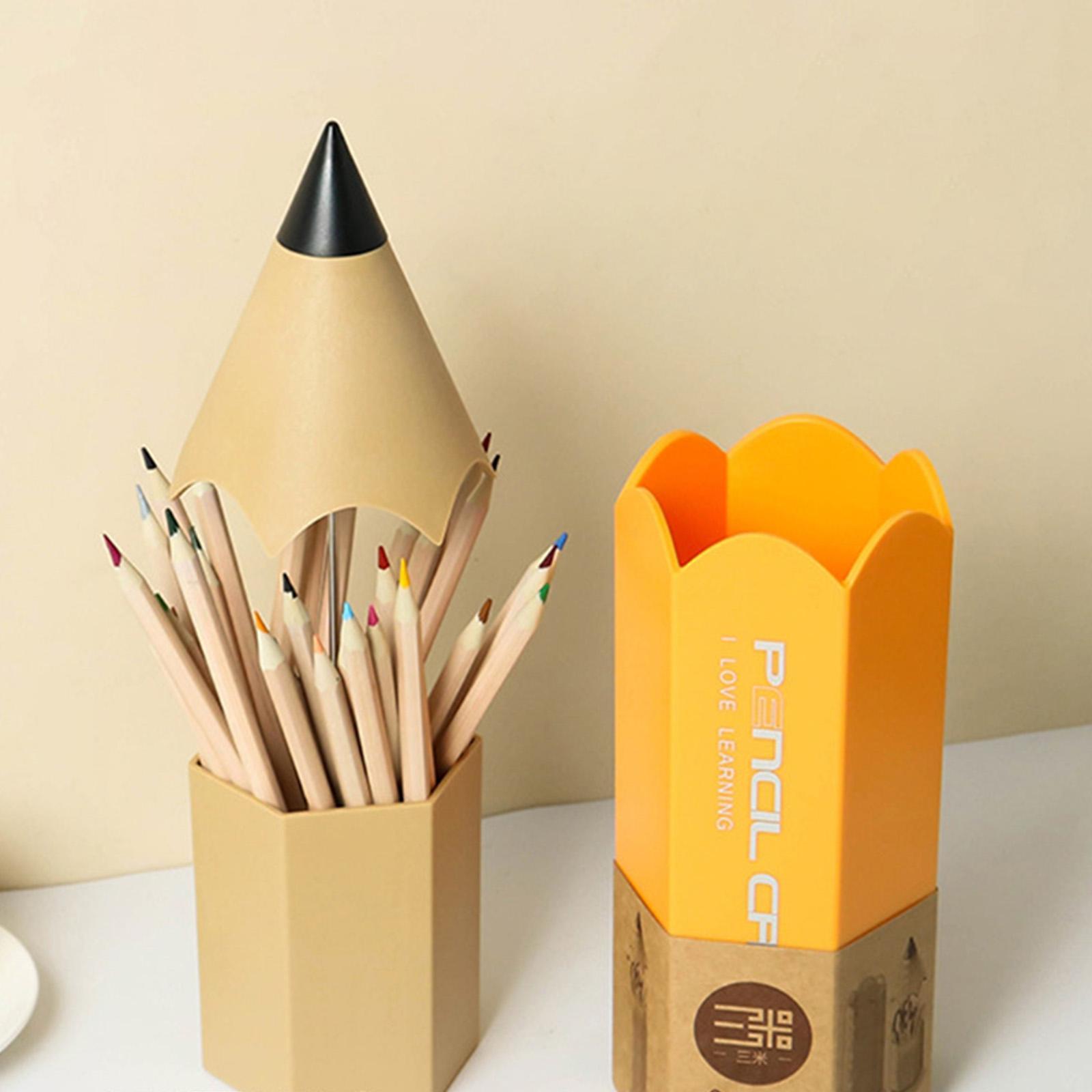 Pencil Shape Pencil Organizer Pencil Holder Cup for Desk for Eyeliner Pencil