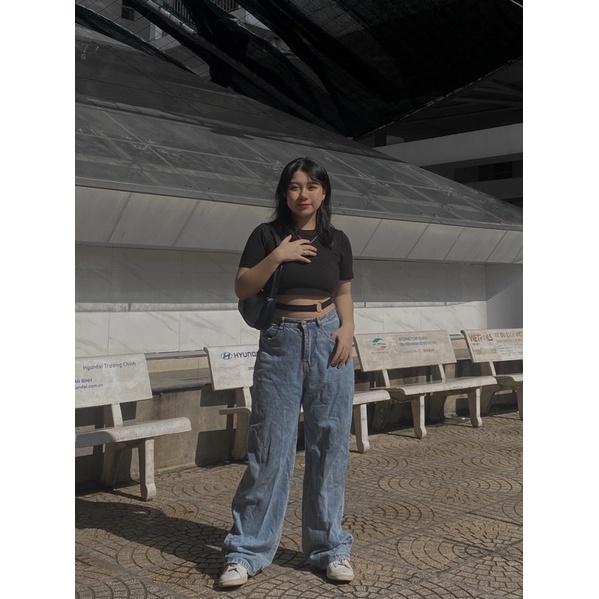 Áo croptop khoen