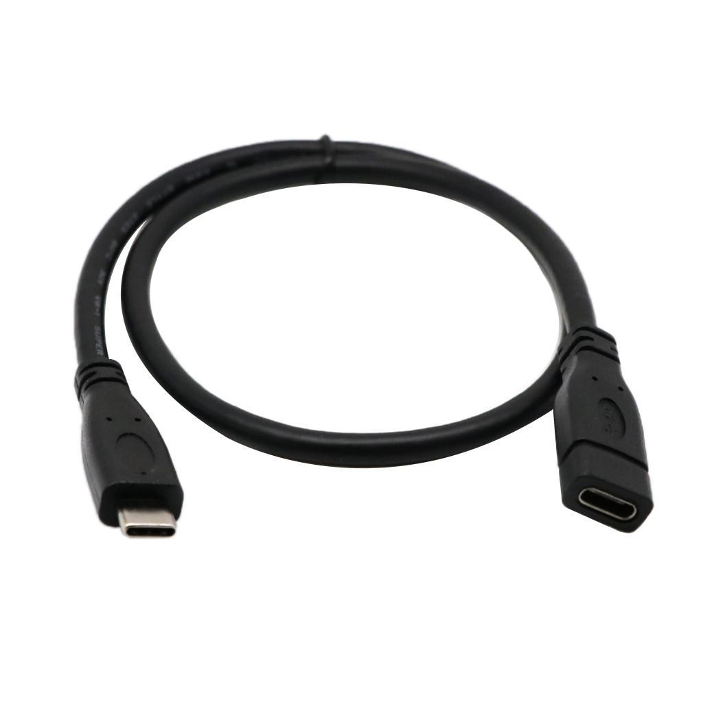 Type C USB 3.1 Male to USB C Female Extension Data Cable for PC Phones