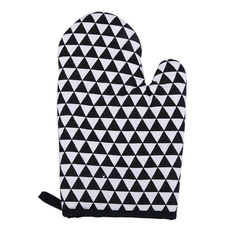 1Pc Cotton Oven Gloves Heatproof Mitten Kitchen Cooking Microwave Oven Mitt Insulated Non-slip Glove Thickening