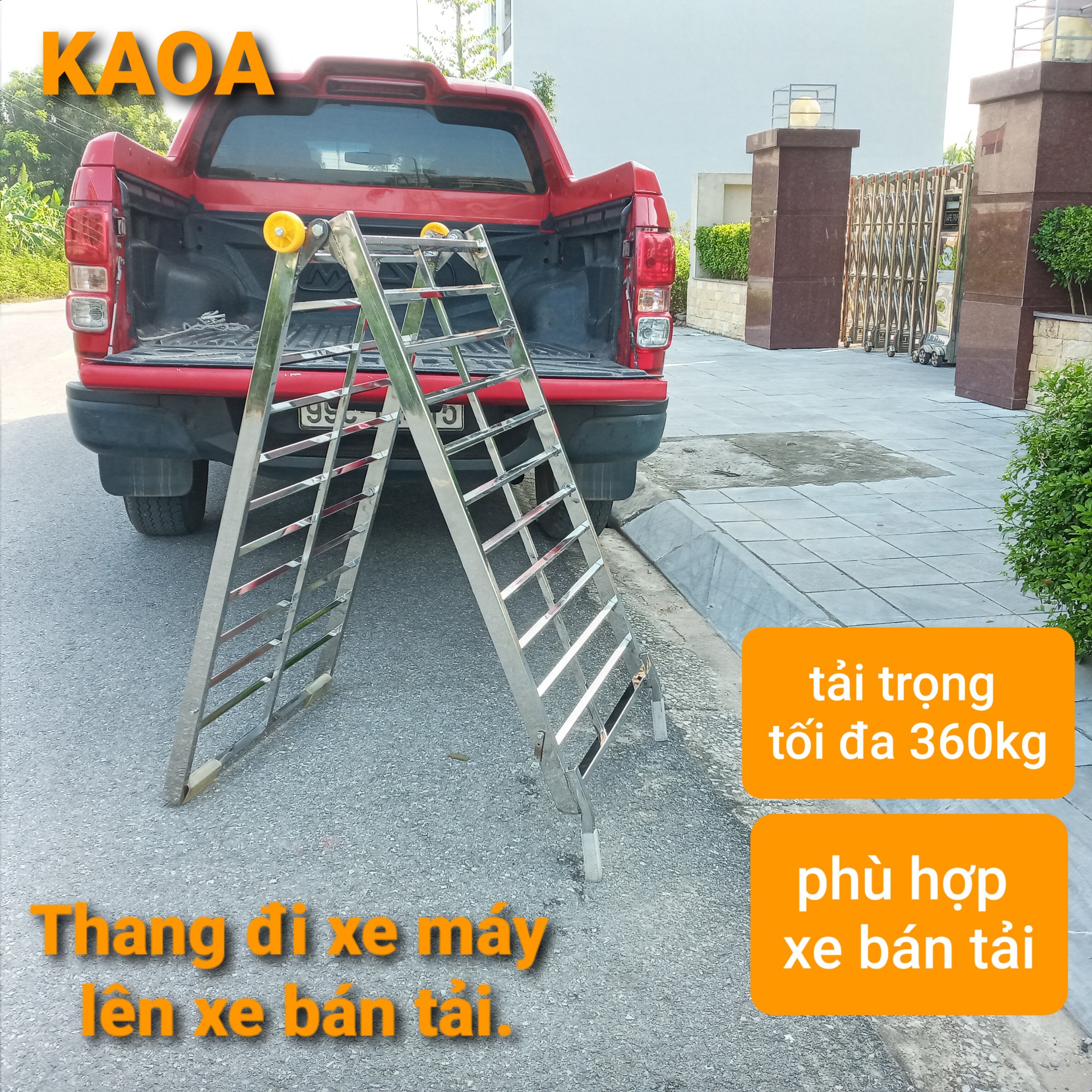 Thang đi xe máy lên xe bán tải , xe tải .Kt 225 x 66 cm