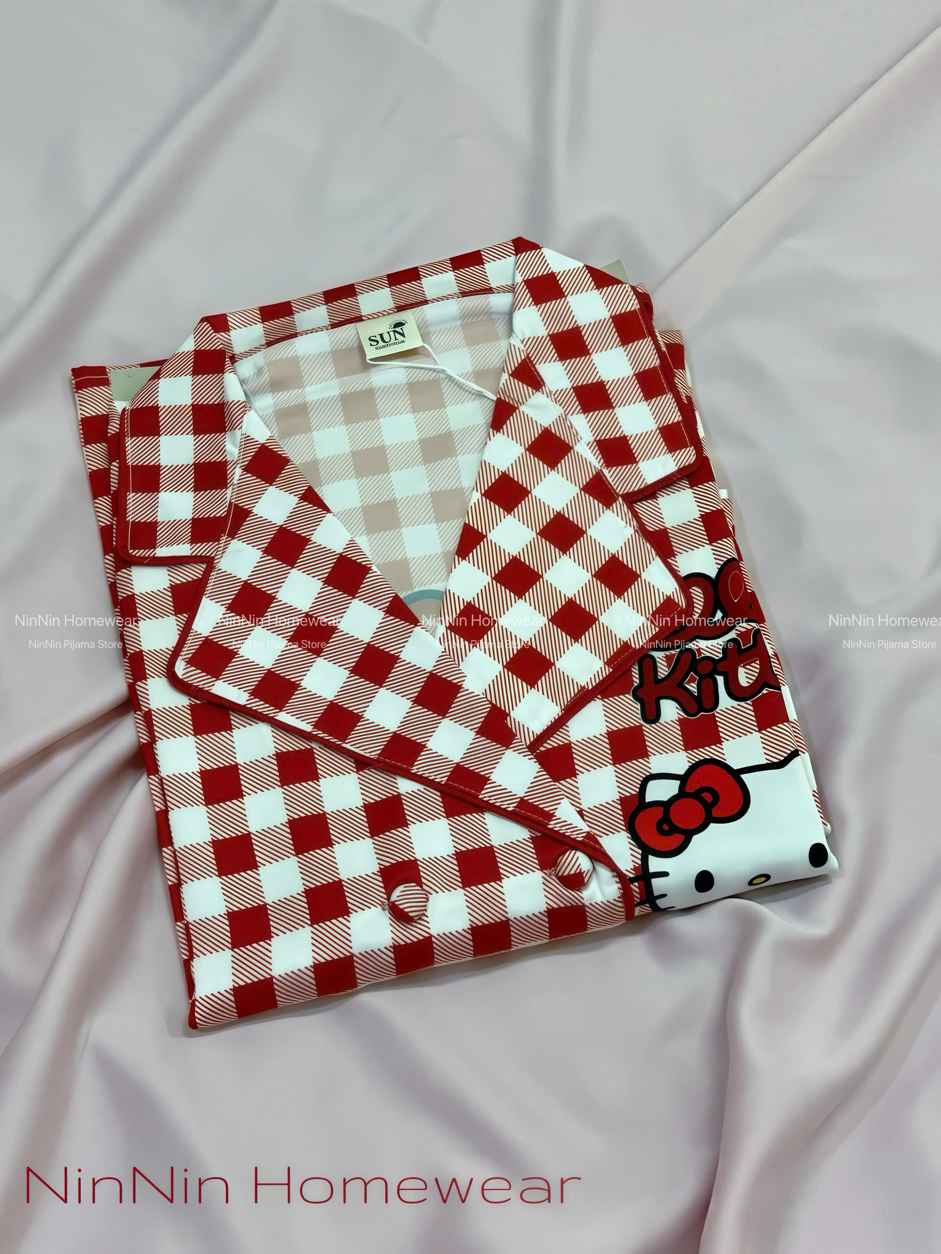 [NN Pijama] [HÌNH THẬT] Đồ ngủ nữ mặc nhà pijama form vest tay dài nút bọc lụa latin cao cấp