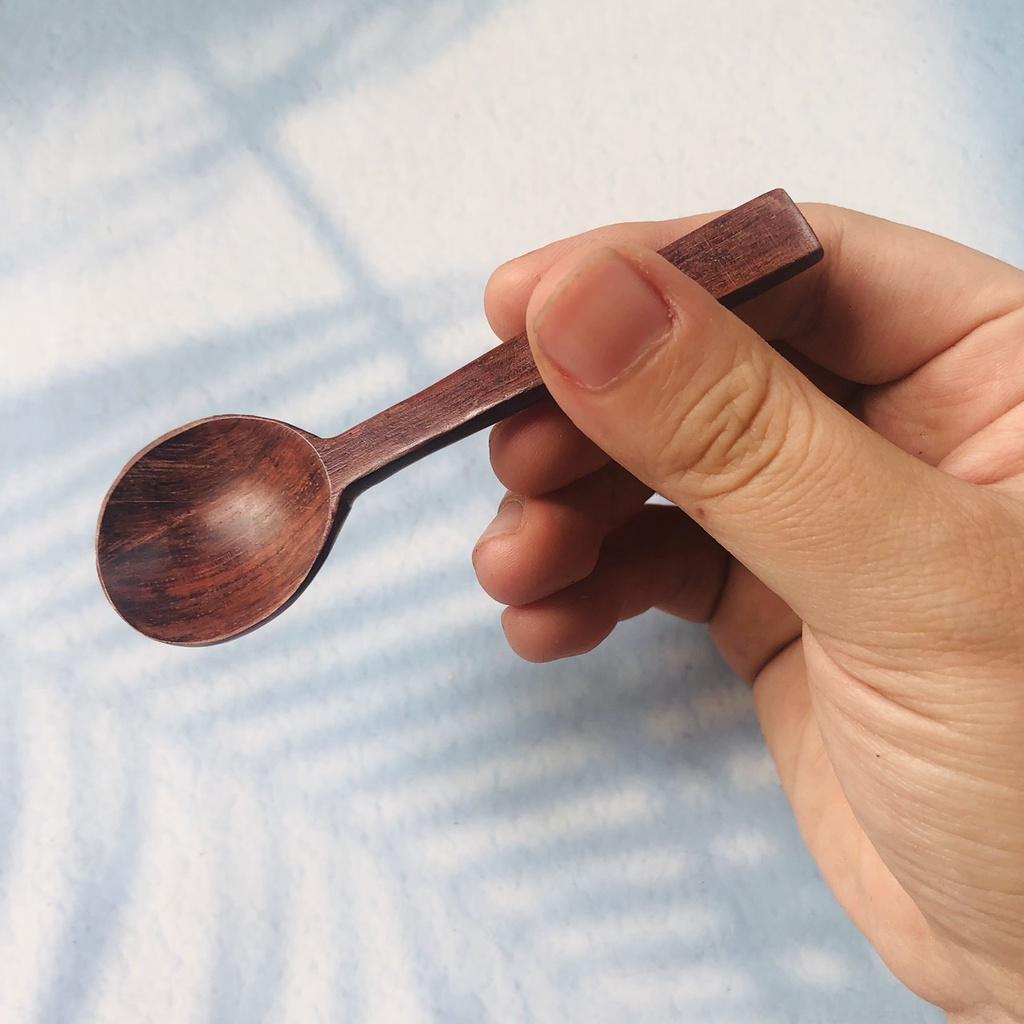 THÌA/MUỖNG Gỗ Nhỏ Xinh 9x3cm, Thìa Gia Vị, Miệng Tròn Cán Vuông, Chụp Ảnh Decor