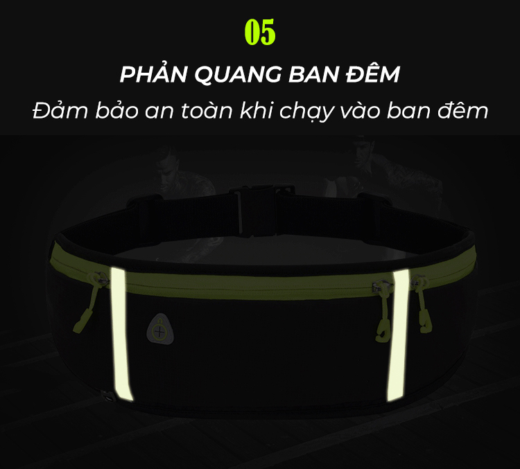 Túi Đeo Hông,Đai Đeo Chạy Bộ Tập Thể Dục Phản Quang Chống Thấm Nước Cao Cấp Đại Nam Sport