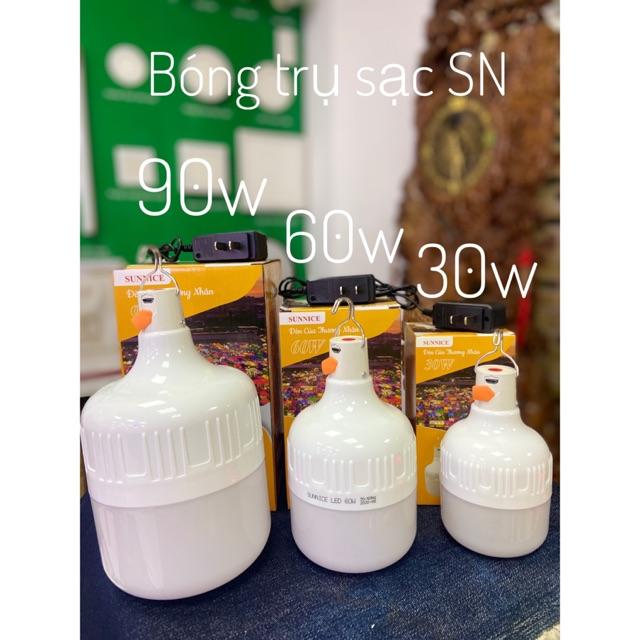 Bóng đèn Led Sạc Trụ Sunnice 30w 60w 90w 100w ánh sáng trắng - dễ sử dụng, tiện lợi, hiệu suất phát sáng cao, an toàn