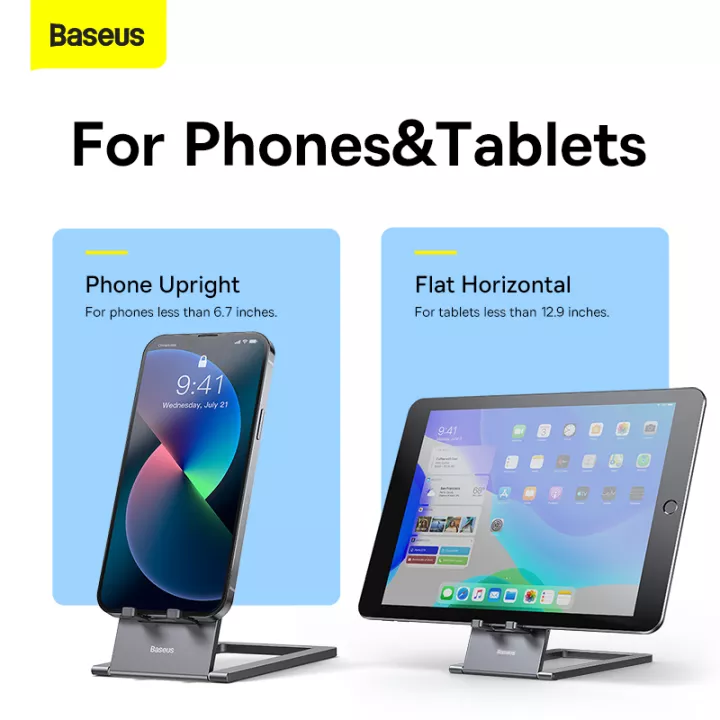 Giá đỡ điện thoại Baseus Foldable Metal Desktop Holder- hàng chính hãng