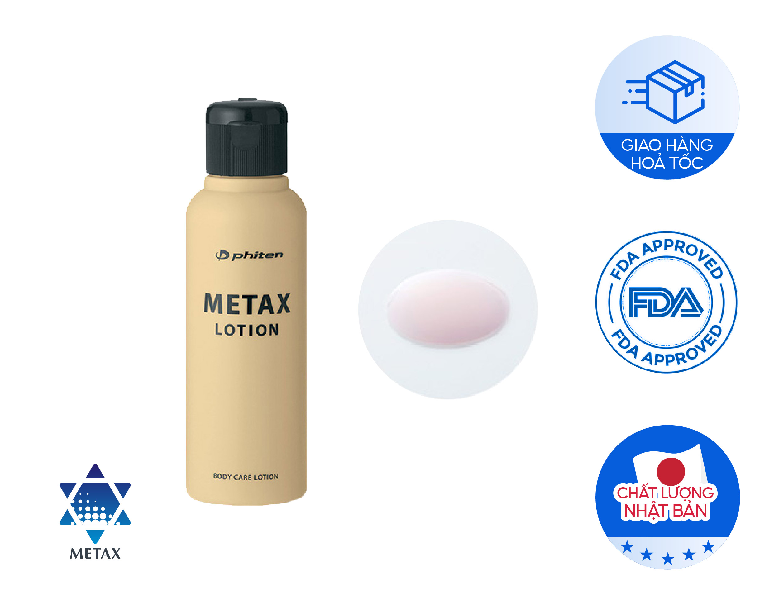 Dưỡng thể thư giãn Phiten Metax Lotion B 120ml