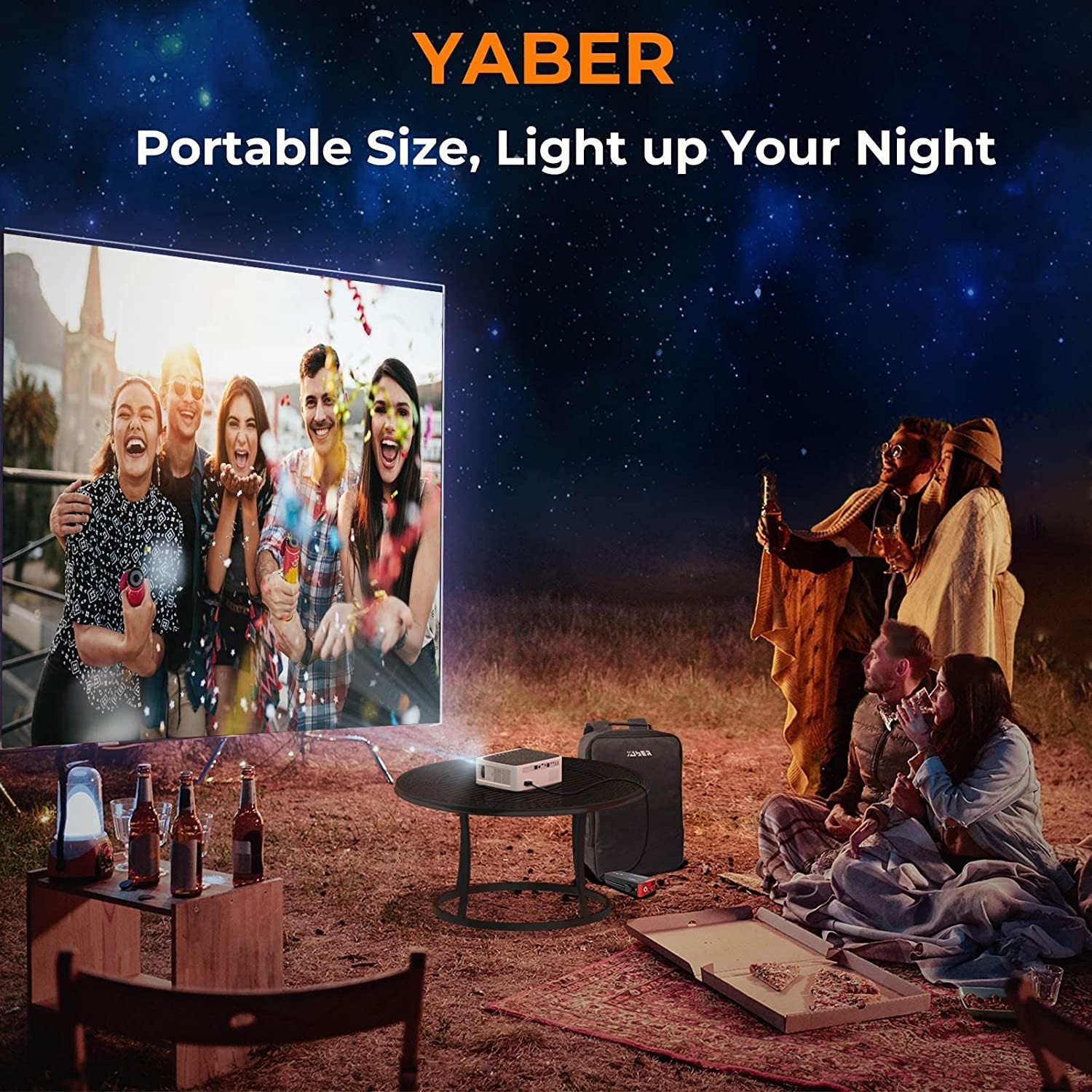 Máy chiếu Yaber V6 Pro Full-HD 1080p (2023) - Hàng Chính Hãng