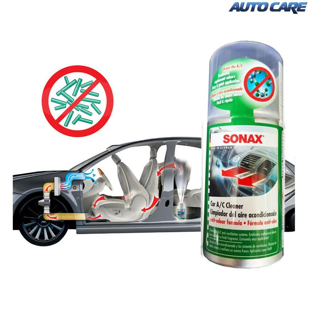 Chai Xịt Làm Sạch Khử Mùi Dàn Lạnh Ô Tô Sonax A/C Cleaner 323100 100ml Chính Hãng Đức