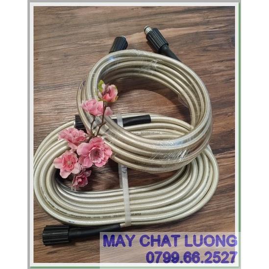 DÂY XỊT RỬA XE 8 -10 -15 -20 -30MÉT- TRẮNG - RĂNG 22mm