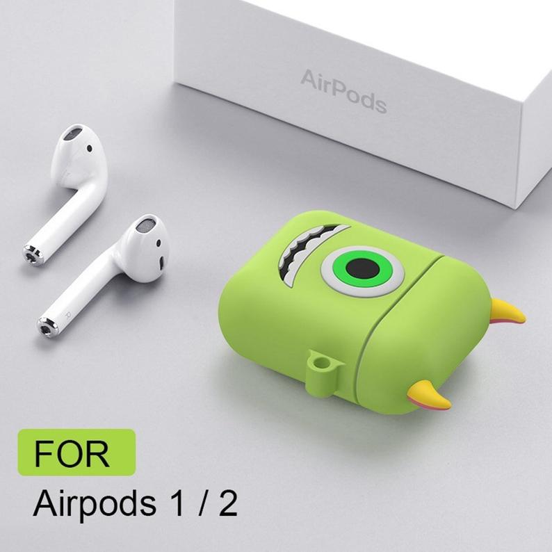 Hộp Bảo Vệ Silicone Cho Airpods Kèm Móc Chống Rớt