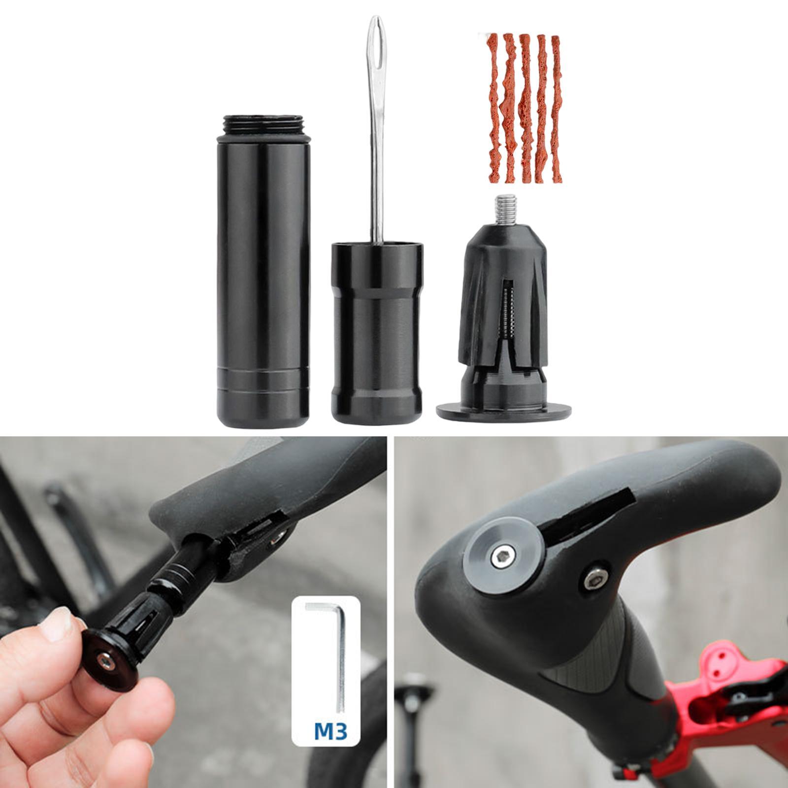 Tubeless Tire Repair Kit Handlebar Insert Tool Set for Mountain Bike